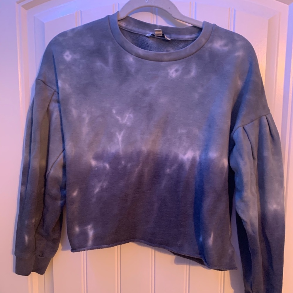 Ombré tie dye crop top